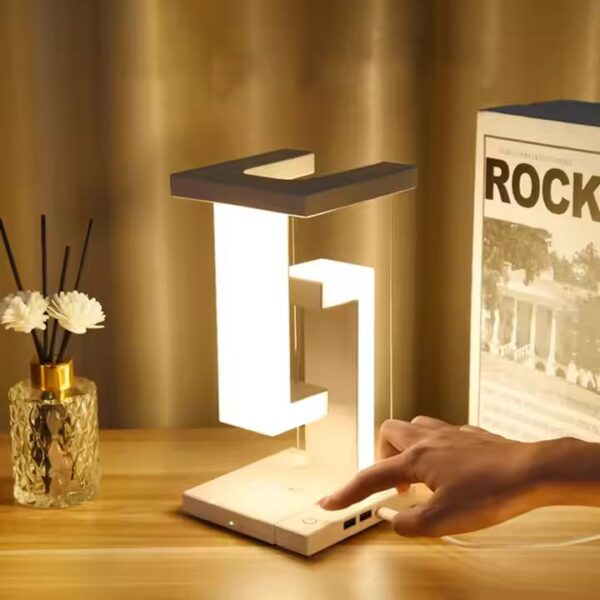 Anti Gravity Reading Desk LED Light Magnetic Levitation Table Lamp for Bedroom Study Office Decor - Image 2