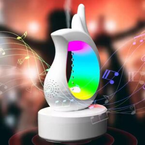 Antigravity Air Humidifier Anti Gravity Water Droplet Humidifier With Night Light and Bluetooth Speaker