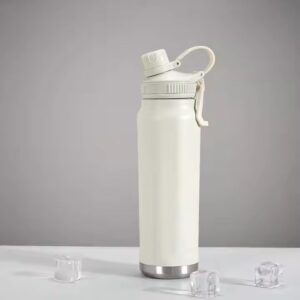 Portable Leakproof Stainless Steel Water Thermos Flask Double Wall Vacuum Insulated Water Thermos Flask Standard Mouth Bottle with Sport Cap