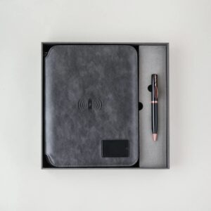 Corporate Gift Set 2 in 1 Smart Notebook Journal with Power Bank and Wireless Charging