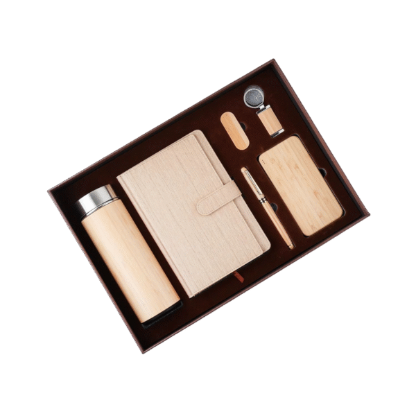 Corporate Gift Set 6 in 1 Wooden Bamboo Gift Set - Image 2