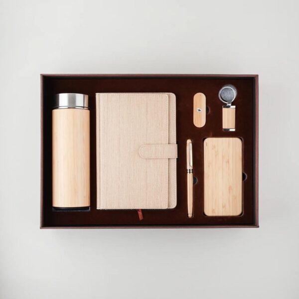 Corporate Gift Set 6 in 1 Wooden Bamboo Gift Set